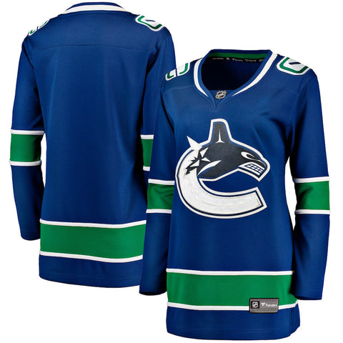 Camiseta de local de la NHL Fanatics Breakaway de los Vancouver Canucks para mujer