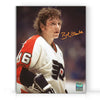 Fotografía de 8 x 10 de Bloody Warrior firmada por Bobby Clarke de los Philadelphia Flyers