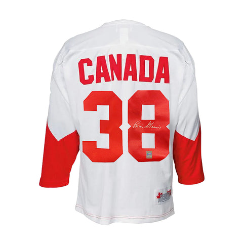 Camiseta de la Summit Series 1972 del equipo de Canadá firmada por Brian Glennie