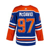Camiseta adidas Pro Home Royal firmada por Connor McDavid de los Edmonton Oilers