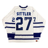Camiseta de visitante del CCM de los Toronto Maple Leafs firmada por Darryl Sittler