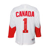 Camiseta de la Summit Series de 1972 firmada por el equipo de Canadá de Ed Johnston