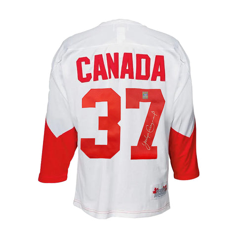 Camiseta de la Summit Series 1972 del equipo de Canadá firmada por Jocelyn Guevremont