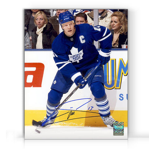 Mats Sundin, fotografía de acción de Toronto Maple Leafs de 8 x 10 pulgadas firmada