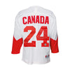 Camiseta de la Summit Series de 1972 del equipo de Canadá firmada por Mickey Redmond