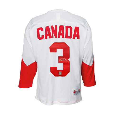 Camiseta de la Summit Series de 1972 firmada por el equipo de Canadá de Pat Stapleton