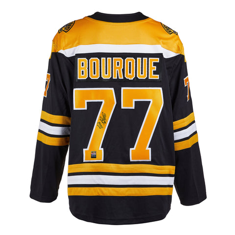 Camiseta de local de los fanáticos de los Boston Bruins firmada por Ray Bourque