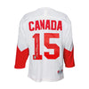Camiseta de la Summit Series de 1972 del equipo de Canadá firmada por Red Berenson