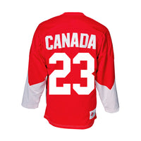 Camiseta de visitante del equipo de Canadá 1972, color blanco