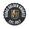 Logotipo de pared con tapas de botellas de la NHL de Vegas Golden Knights