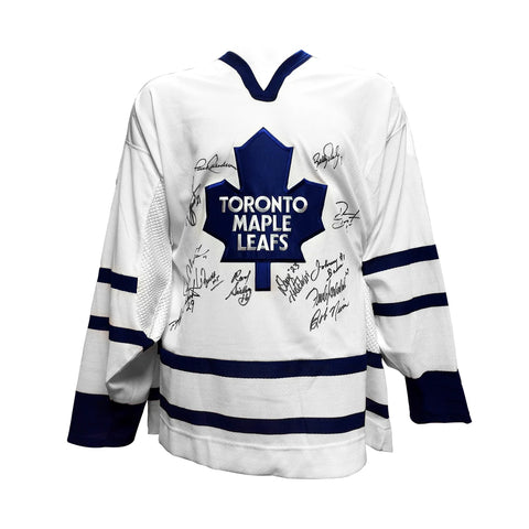 Toronto Maple Leafs Multi-Signed Home Jersey - 14 Signatures