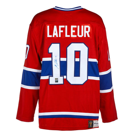 Camiseta vintage de los Montreal Canadiens firmada por Guy Lafleur