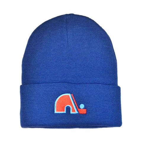 Gorro de punto básico con puños de la NHL de Quebec Nordiques