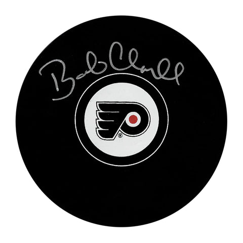 Disco de los Philadelphia Flyers firmado por Bobby Clarke