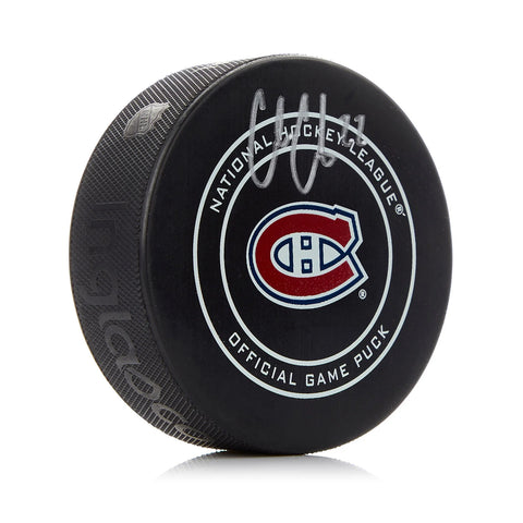 Disco de vinilo oficial de los Montreal Canadiens firmado por Cole Caufield
