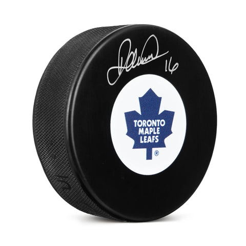 Disco de vinilo de los Toronto Maple Leafs firmado por Darcy Tucker