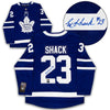 Camiseta de fanático de los Toronto Maple Leafs firmada por Eddie Shack
