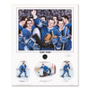 Impresión de edición limitada de Glory Years firmada por Bobby Baun, Johnny Bower y Ron Ellis