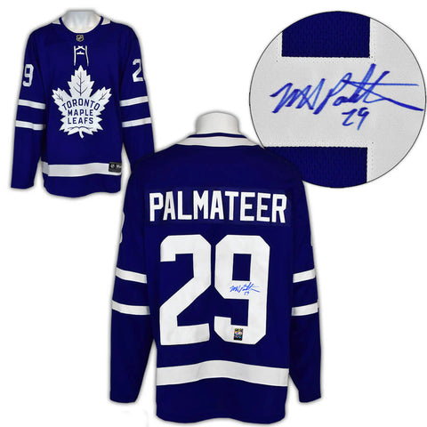 Camiseta de fanático de los Toronto Maple Leafs firmada por Mike Palmateer