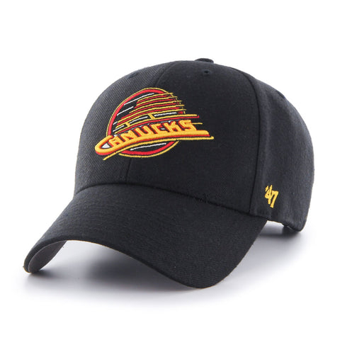 Gorra básica de la NHL de los Vancouver Canucks de 1985 con el número 47 MVP