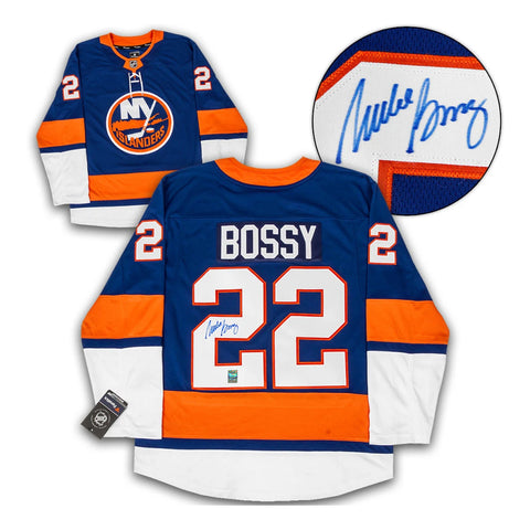 Camiseta de local de los New York Islanders firmada por Mike Bossy