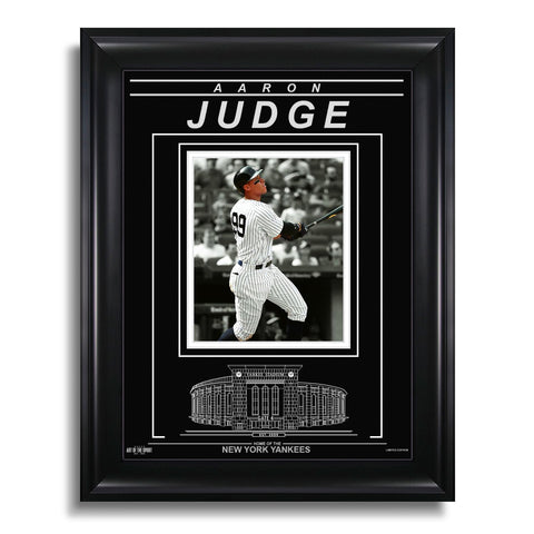 Fotografía enmarcada grabada de Aaron Judge de los Yankees de Nueva York - Action Spotlight
