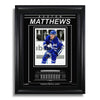 Fotografía enmarcada grabada de Auston Matthews Toronto Maple Leafs - Action Spotlight