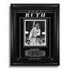 Fotografía enmarcada grabada de Babe Ruth de los Yankees de Nueva York - Action Hit