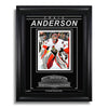 Fotografía enmarcada grabada de Craig Anderson de los Ottawa Senators - Focus