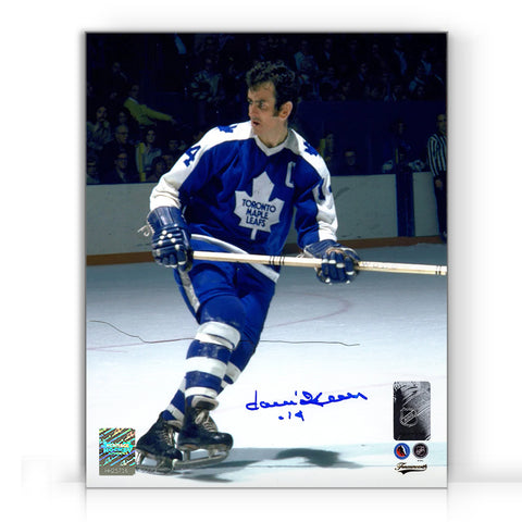 Foto de 8 x 10 de Focus firmada por Dave Keon de Toronto Maple Leafs