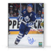Fotografía de 8 x 10 firmada por Doug Gilmour como capitán de los Toronto Maple Leafs