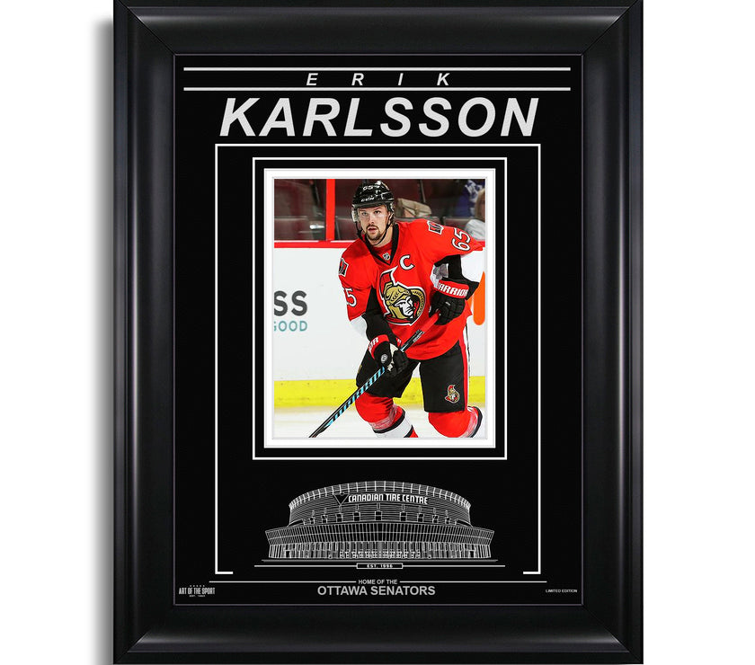 Erik Karlsson Ottawa Senators Engraved Framed Photo - Action - Heritage Hockey™