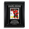Fotografía enmarcada grabada de Erik Karlsson, Ottawa Senators - Acción