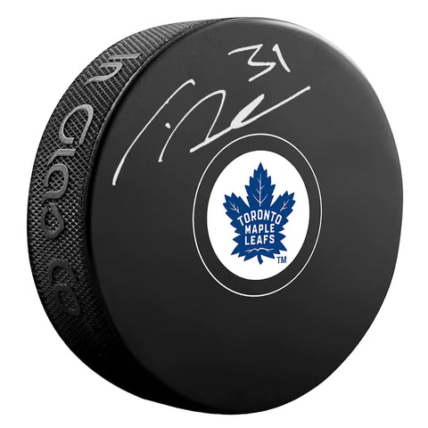 Disco de vinilo firmado por los Toronto Maple Leafs de Frederik Andersen