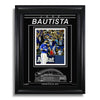 Foto enmarcada grabada de José Bautista, Toronto Blue Jays: Bat Flip