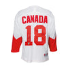 Camiseta firmada por Jean Ratelle del equipo de Canadá de la Summit Series 1972