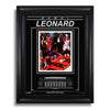 Fotografía enmarcada grabada de Kawhi Leonard de los Toronto Raptors: ganador del séptimo partido