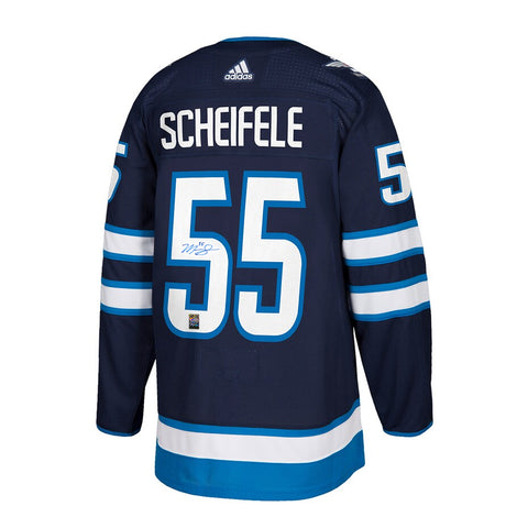 Mark Scheifele firmó la camiseta Adidas Pro de los Winnipeg Jets