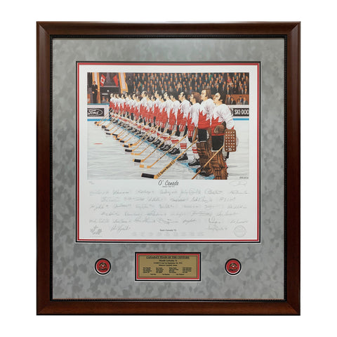 O' Canada – Team Canada 1972 Impresión de edición limitada firmada de la serie Summit /972