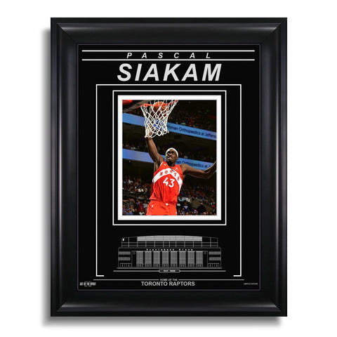 Fotografía enmarcada grabada de Pascal Siakam de los Toronto Raptors: Dunk