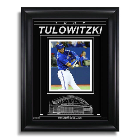 Fotografía enmarcada grabada de Troy Tulowitzki de los Toronto Blue Jays - Action Hit