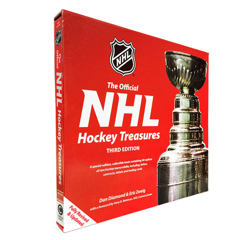 Johnny Bower Signed "The Official NHL Hockey Treasures" Collectible Book