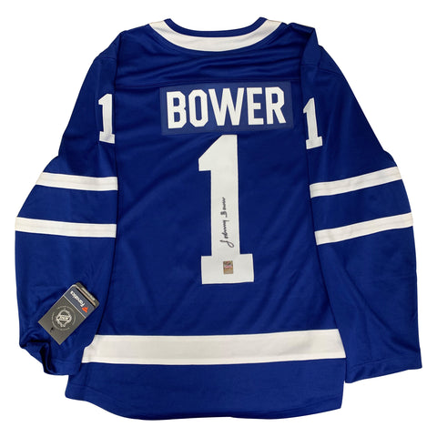 Johnny Bower Signed Toronto Maple Leafs Jersey