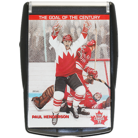 Tarjeta parlante de Paul Henderson del equipo de Canadá de 1972